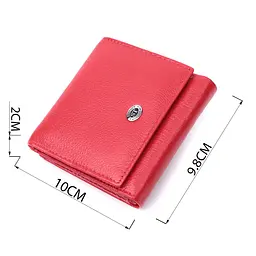 Зручний гаманець для жінок із натуральної шкіри ST Leather 22710 червоний - мініатюра 6
