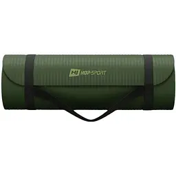 Коврик для йоги Hop-Sport HS-NB015GM NBR 1,5см темно-зелений - мініатюра 5