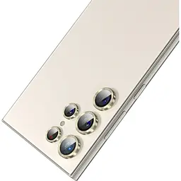 Захисне скло на камеру Monblan Metal Ring Series для Samsung Galaxy S24 Ultra Yellow [111338] - мініатюра 2