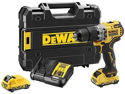 DeWALT Дриль-шурупокрут ударний DeWalt XR Li-Ion 12В акб 2х2А·рік 57.5Нм 425-1500об/хв патрон 10мм кейс 0.96кг - мініатюра 4