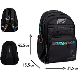 Рюкзак шкільний Yes TS-47 Street Style чорний (559917) - мініатюра 5