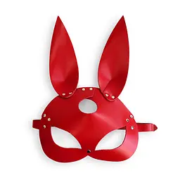 Маска Art of Sex Bunny mask шкіряна зайчика червона - мініатюра 3