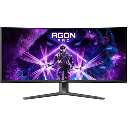 TFT 34" AOC AG346UCD, QD-OLED, UWQHD, 175Гц, 0,03мс, вигнутий, HDMIx2, DP, USB-hub, HAS, чорно-сірий - мініатюра 5