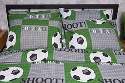 Комплект постільної білизни Moon&Star Бязь Gold Люкс Football Дитячий 110x140 см наволочки 2x40x40 см - мініатюра 3