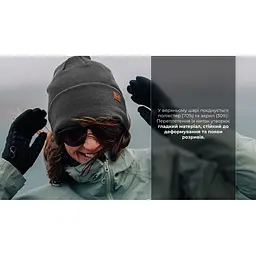 Водонепроникна шапка DexShell onesize 56-58 см графітова сіра - мініатюра 2