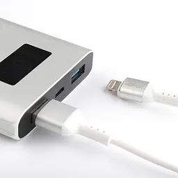 Кабель Aspor A122 USB – Lightning (2.1A/1.2м)- білий - мініатюра 2