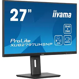 Монітор 27" Iiyama XUB2797UHSNP-B1 UHD IPS 60Hz (XUB2797UHSNP-B1) - мініатюра 3
