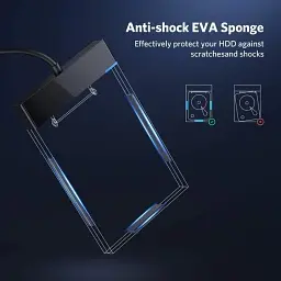 Зовнішній корпус Ugreen 2.5 "USB 3.0 SATA HDD SSD кишеню для жорсткого диска (30847) - мініатюра 4