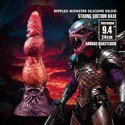 Фалоімітатор Power Monsters Savage Beastlord, 24 см (мульті) - мініатюра 6