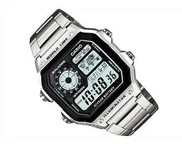 Сталеві чоловічі наручні годинники Casio оригінал Японія Collection AE-1200WHD-1AVEF зі сталевим браслетом - мініатюра 2