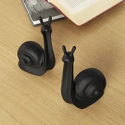 Декоративна статуетка MBM My Home Равлик чорна (DH-ST-24 M BLACK) - мініатюра 6