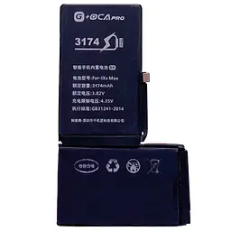 Акумулятор iPhone XS Max 3174mAh, оригінал G+OCA PRo