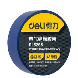 Ізоляційна стрічка 0,13 мм x 18 мм x 10 м синя Deli DL5265