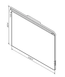 Дзеркало настінне з LED-підсвічуванням та антизапітнінням Am.Pm Inspire 2.0 100 см M50AMOX1001SA - мініатюра 6
