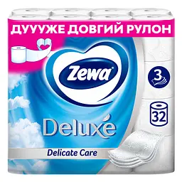 Туалетний папір Zewa Deluxe білий 3 шари 32 рулони (7322541343181)