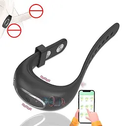 Смарт ерекційне кільце з вібрацією Pivot by We-Vibe з керуванням через додаток силіконове Чорне - мініатюра 2