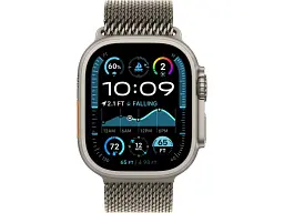 Смарт-годинник Apple Watch Ultra 2 GPS + Cellular 49mm Natural Titanium Case w. N. Titanium Milanese Loop - L (MX5T3) - мініатюра 2