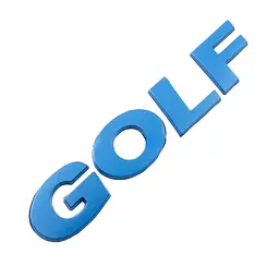Емблема напис GOLF Гольф для Volkswagen Синя 121x26 мм на скотчі (Завод)