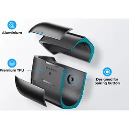 Чохол AhaStyle Rugged Aluminium Case для AirPods Pro 2 Black [133852] - мініатюра 3
