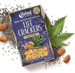 Крекери Lifefood з чіа та конопляним насінням органічні 90 г - мініатюра 2