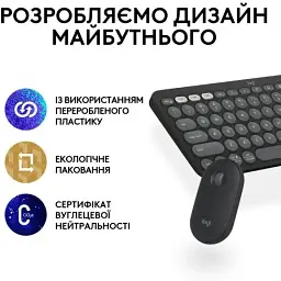 Клавіатура та мишка бездротові 902 XPRO чорний (43172-_283) - мініатюра 2