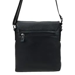 Чоловіча сумка Borsa Leather k10013-black 28х26х5 см Чорний - мініатюра 3
