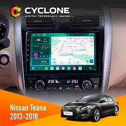 Штатна магнітола Nissan Teana 2013-2018 Cyclone C10-013 4x64 DSP 4G Cyclone (НФ-00006159)