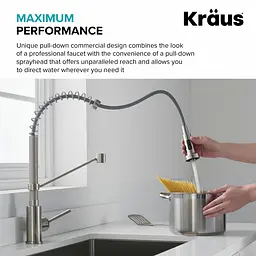 Змішувач для кухні Kraus Bolden KPF-1610MBSB, Чорний - мініатюра 5