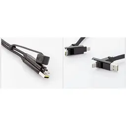 Кабель Rolling Square inCharge XL 30 см чорний (XLS01R) - мініатюра 4