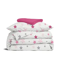Дитяча постільна білизна в ліжечко PINK STARS CS1 COSAS (4822052373712)