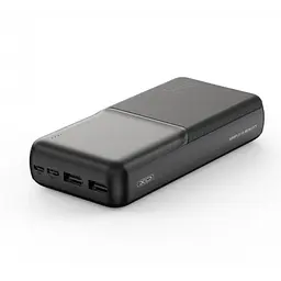 Повербанк чорний, зовнішній акумулятор, Power bank ХО РR252 20000 mAh 2xUSB-A - мініатюра 3