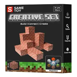 Магнітний конструктор Same Toy Creative Set Brick 20 ел. (MCRAFT-4520-SM)