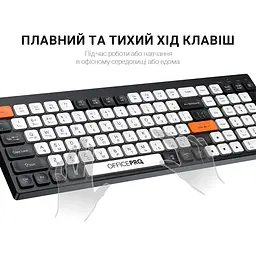 Клавіатура OfficePro бездротова (SK985BO) - мініатюра 13