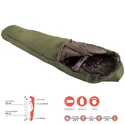 Спальний мішок Grand Canyon Fairbanks 205 -4°C Capulet Olive Left (340021), Оливковый - мініатюра 3