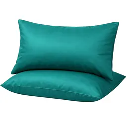 Набір наволочок Ecotton Dark green полісатин 50х70 см 2 шт. темно-зелений (24969)