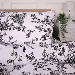 Підковдра MirSon Ranforce Elite 17-4840 Deborah 110 x 140 см чорно-біла (2200009579592) - мініатюра 5