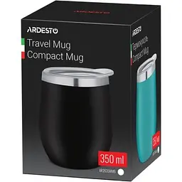 Термокружка Ardesto Compact Mug 350 мл Black (AR2635MMB) - мініатюра 4