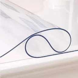 М'яке скло Прозора силіконова скатертина на стіл Soft Glass Захист для меблів 2.3х1.0м (товщина 1.5 мм) - мініатюра 3