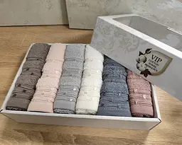 Набір кухонних турецьких рушників із 6 штук Cestepe Vip Cotton Lupen 30х50 - мініатюра 4