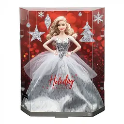 Колекційна лялька Barbie Святкова 2021 (GXL18) - мініатюра 4