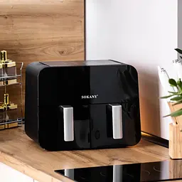 Аерофритюрниця безмасляна Sokany SK-10005 10л електрична з сенсорним керуванням, таймер 2400Вт - мініатюра 9