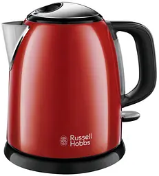 Електрочайник Russell HobbsColours Plus Mini 1 л метал червоно-чорний teh0026177 - мініатюра 2