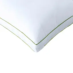 Подушка пух Cosas Feather антиалергенна 50x70 см білий (Pillow_50x70_Fluff_BKGreen) - мініатюра 4