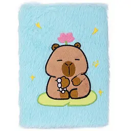 Блокнот плюшевий ZiBi Kids Line Capybara 24, А5 80 аркушів у клітинку, в асортименті (ZB.700045)