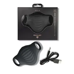 Мастурбатор Rocks Off Palm Black, петлі для пальців, 10 режимів - мініатюра 6