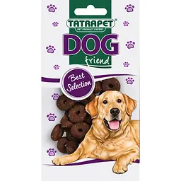 Ласощі для собак TatraPet Dog снеки з яловичини кільця 80 г 