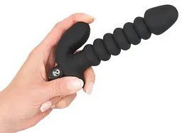 Анальний вібратор - Black Velvets Vibrating Plug Medium - мініатюра 4