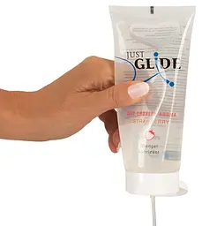 Лубрикант Just Glide Strawberry 200 мл прозорий - мініатюра 3