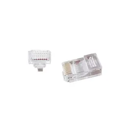 Конектор RJ45 cat.5e UTP 8P8C (наскрізні отв., позолоч. конт.) 50 шт Cablexpert (LC-PTU-01/50) - мініатюра 2