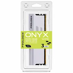 Модуль пам'яті для комп'ютера DDR4 16GB 3200 MHz Onyx White RGB Prologix (PRO16GB3200YWR4) - мініатюра 4